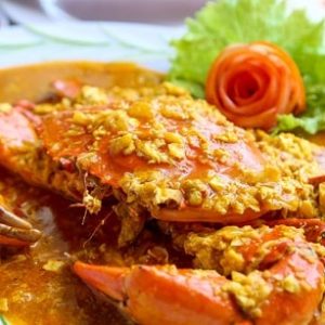 Cua biển sốt trứng muối